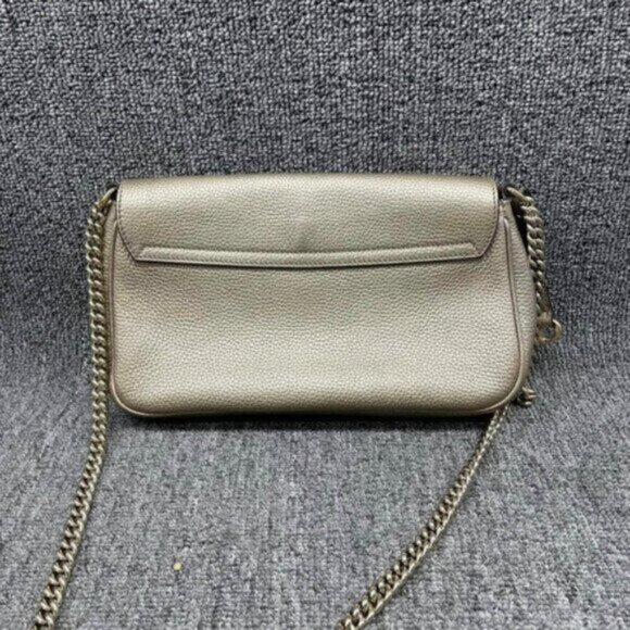 Gucci Soho Gold Metallic Shoulder Bag 468-082625 - Picture 2 of 16